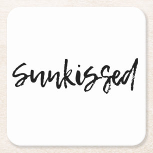 Sunkiserad Underlägg Papper Kvadrat