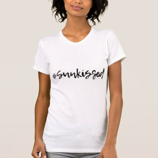 #Sunkiserat med svart teckensnitt T Shirt