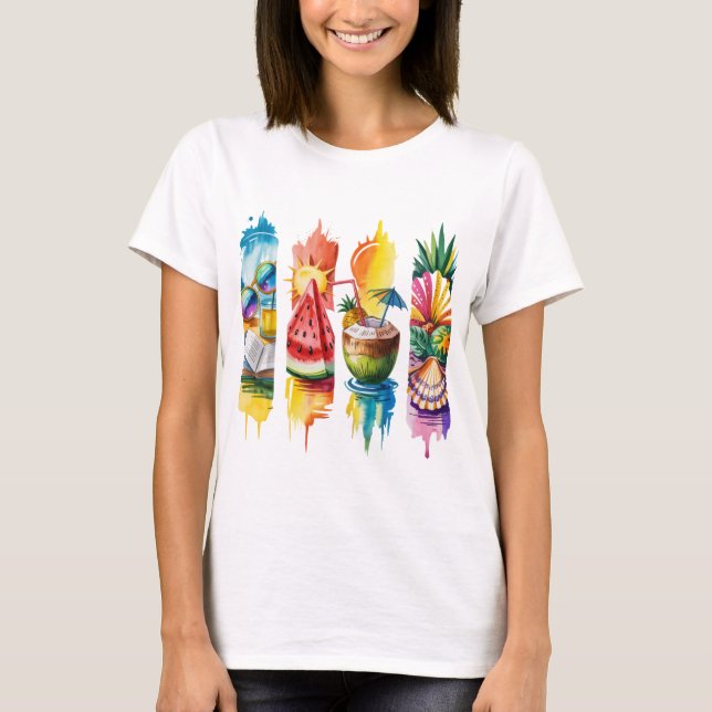 Sunkissed & Salty - Beach Aesthetic Shirt T (Framsida)