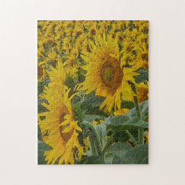 Sunkissed Sunflowers Pussel, 28 cm x 36 cm, 252 bi Pussel