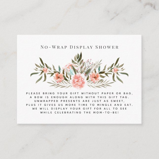 Sunkisserad Blommigt | Ingen figursättningens Visn Tilläggskort (Framsida)