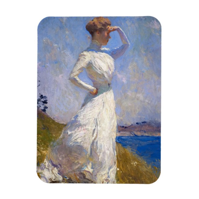 Sunlight, 1909 av Frank Weston Benson Magnet (Vertikal)
