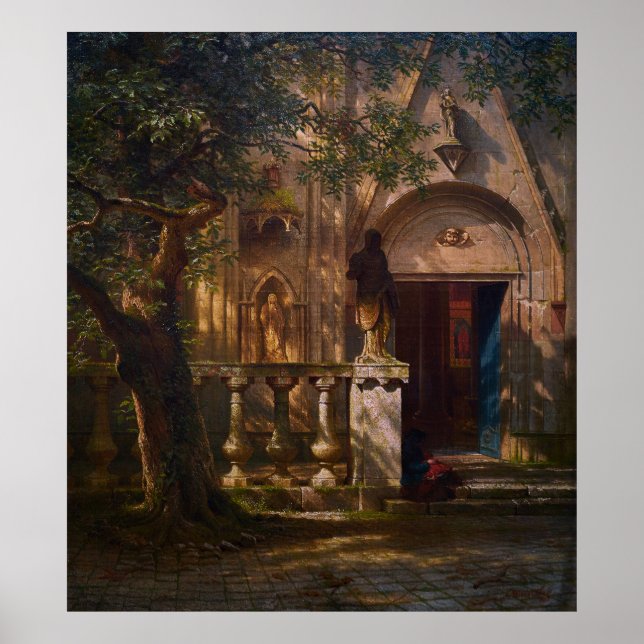 Sunlight and Shadow av Albert Bierstadt Poster (Framsidan)