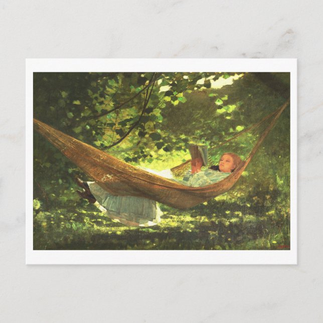 "Sunlight and Shadow" av Winslow Homer Vykort (Framsida)