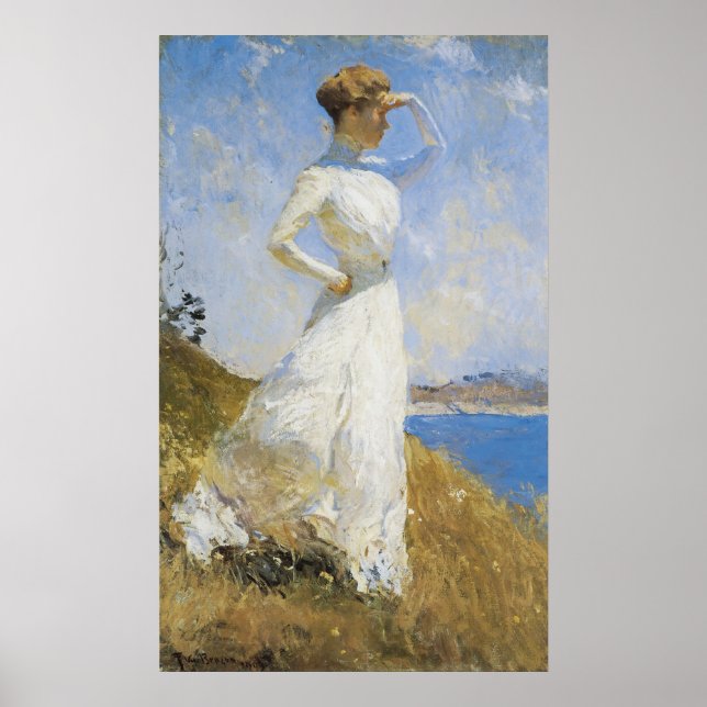 Sunlight, av Frank Weston Benson Poster (Framsidan)