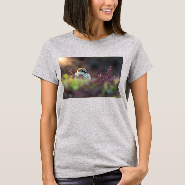 Sunlight Bathing Finch T-Shirt (Framsida)