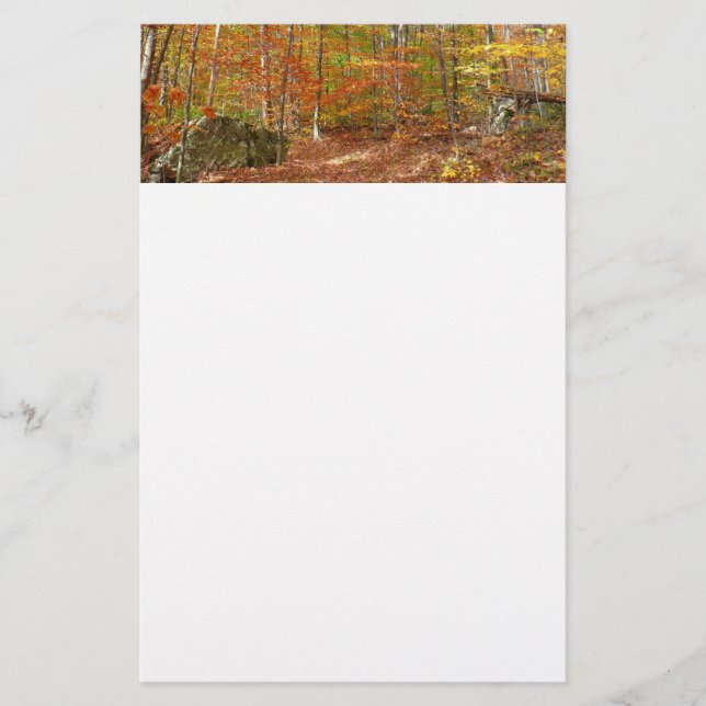 Sunlight Dappled Fall Trail at Laurel Backe Park Brevpapper (Framsida)