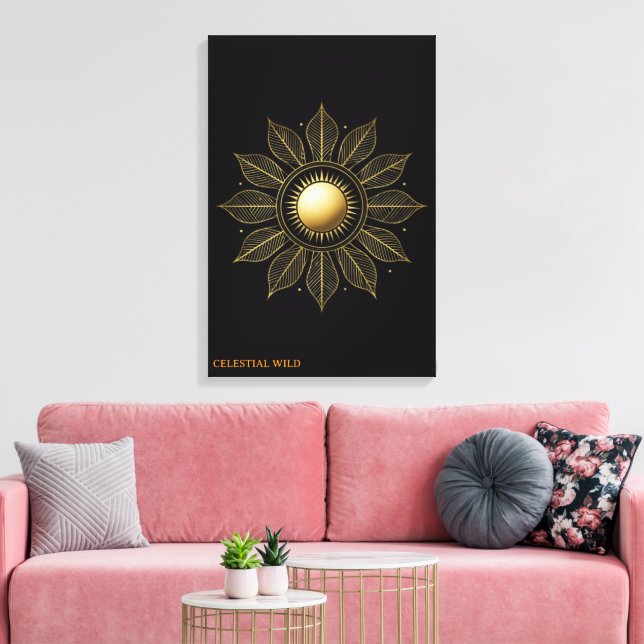 Sunlight Heritage Laurel Finkonst Canvas (Insitu (Vardagsrum))