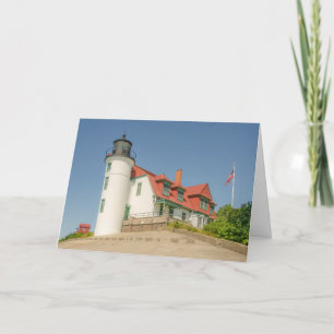 Sunlight on Point Betsie Lighthouse Kort