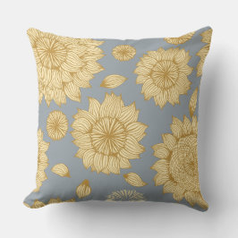 Sunlight Stillness i Soft Blue Grått Kudde