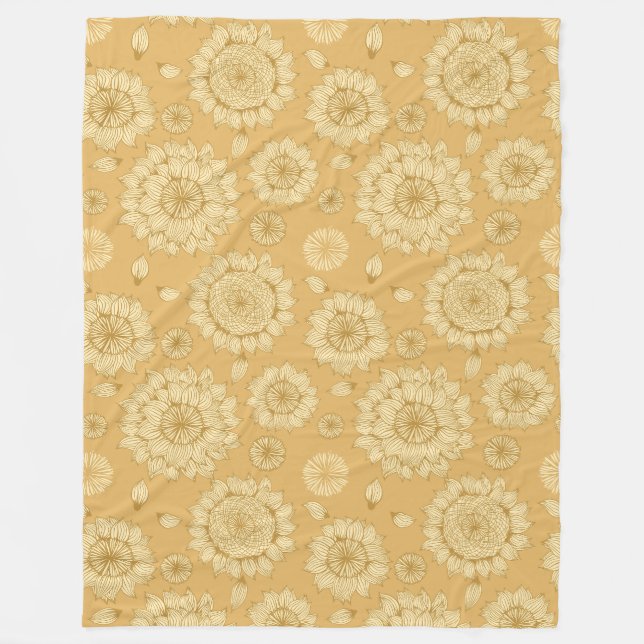 Sunlight Stillness II i Warm Amber Fleece Blanket (Framsidan)
