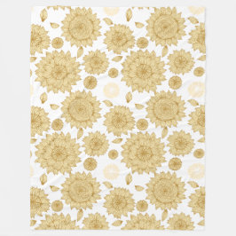 Sunlight Stillness II i White Fleece Blanket