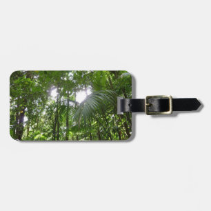 Sunlight through Rainforest Canopy Tropical Grönt Bagagebricka
