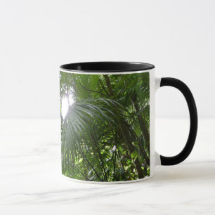Sunlight through Rainforest Canopy Tropical Grönt Mugg