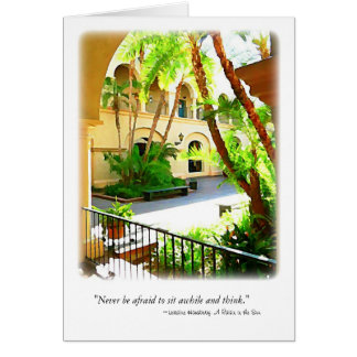 Sunlit borggård OBS kort