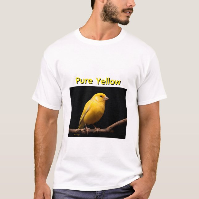 Sunlit Canary on Branch T Shirt (Framsida)