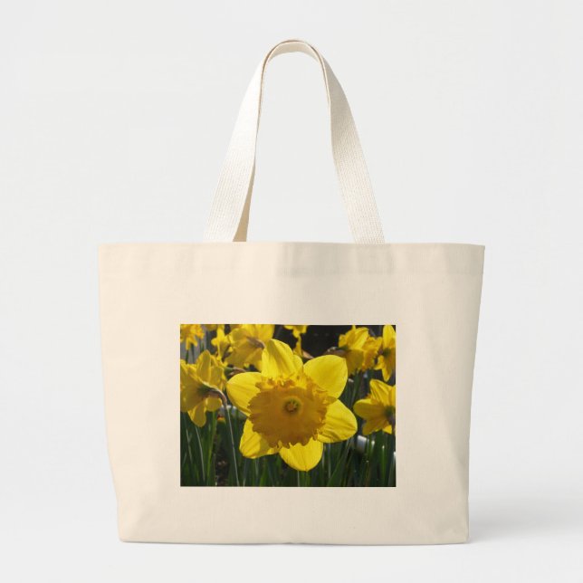 Sunlit Daffodil Jumbo Tygkasse (Framsidan)