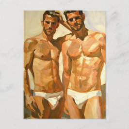 Sunlit Figures: Bold Study in Sensation Vykort