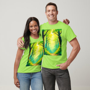 Sunlit Forest Väg T Shirt