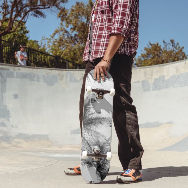 Sunlit Handflatan Jungle #2 #tropical #wall #art Mini Skateboard Bräda 18,5 Cm (Utomhus 2)