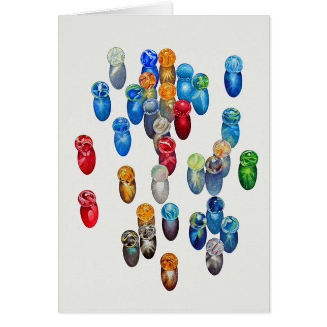 Sunlit marmorar hälsningskort (Framsidan)