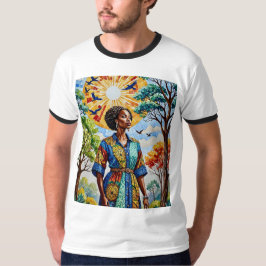 Sunlit Mosaic Queen Fall Art T-Shirt
