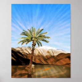 Sunlit Oasis: Livets hållbara Poster