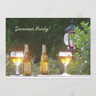 Sunlit ölpartyinbjudan inbjudningar