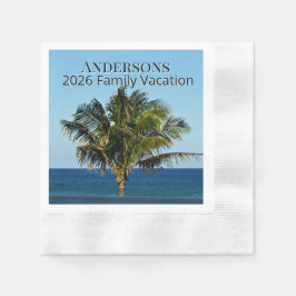 Sunlit Palm Outlook | Family Name & Trip Year Pappersservett