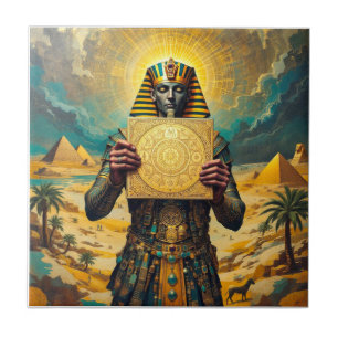Sunlit Pharaoh's Treasure Panel Kakelplatta
