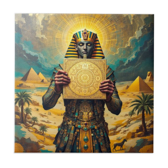 Sunlit Pharaoh's Treasure Panel Kakelplatta (Framsidan)