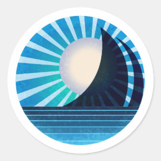 Sunlit Sail Sticker Midnight Runt Klistermärke