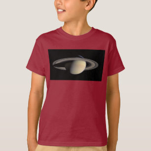 Sunlit Saturnus Gas Giant Planet av Cassini T Shirt