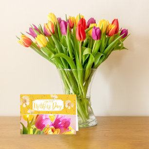 Sunlit Tulips Mors dag Tack Kort