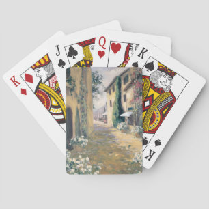 Sunlit Villa I Spel Kort