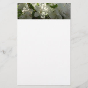 Sunlit White Azaleas BeSnya Vår blommor Brevpapper