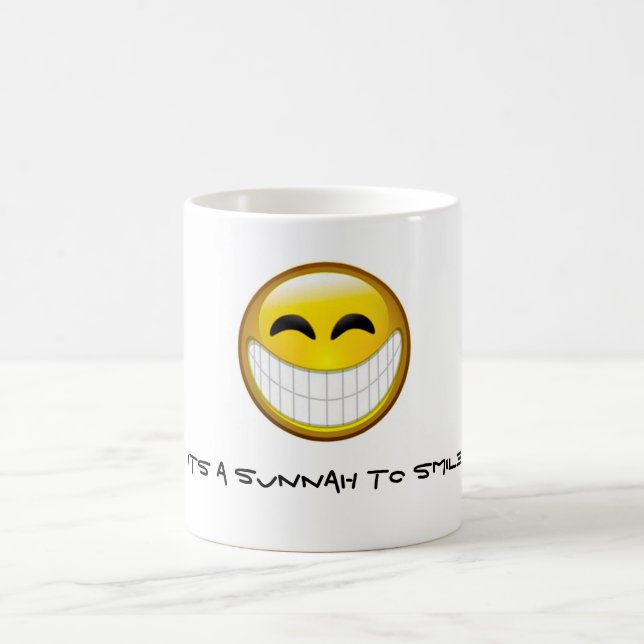 Sunnah som ler kaffemugg (Center)