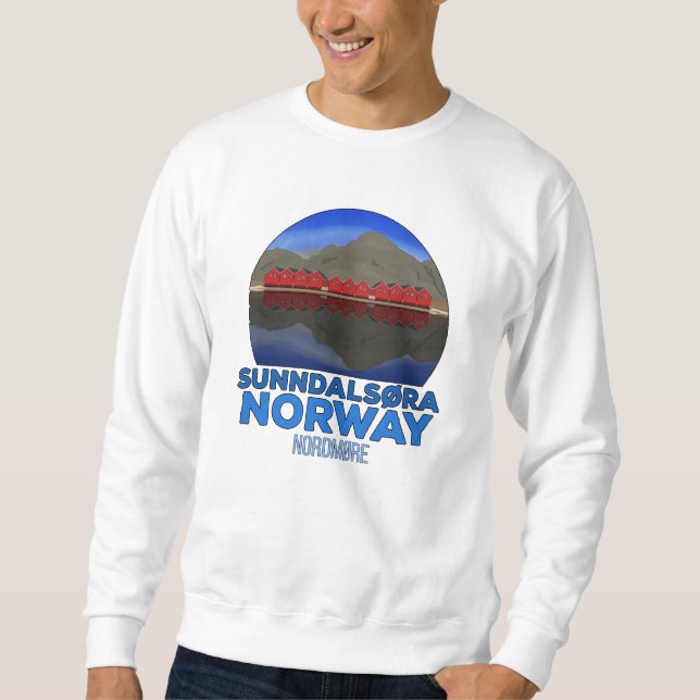 Sunndalsøra Nordmøre Norge Lång Ärmad Tröja (Framsida)