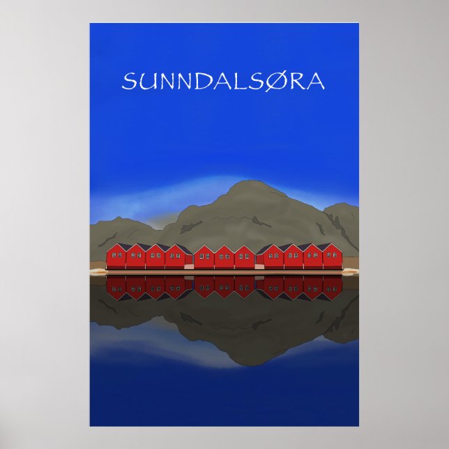 Sunndalsøra Nordmøre Norge Poster (Framsidan)