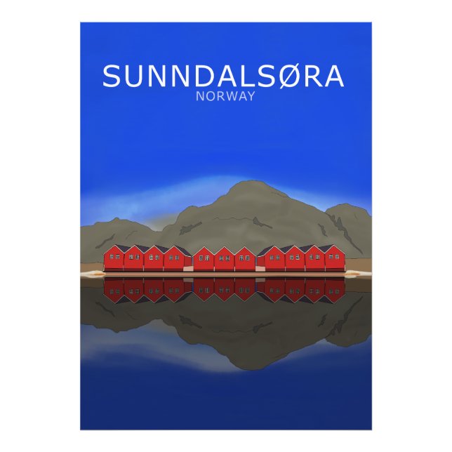 Sunndalsøra Norge Fototryck (Framsidan)