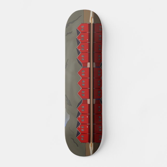 Sunndalsøra Norge Mini Skateboard Bräda 18,5 Cm (Framsida)