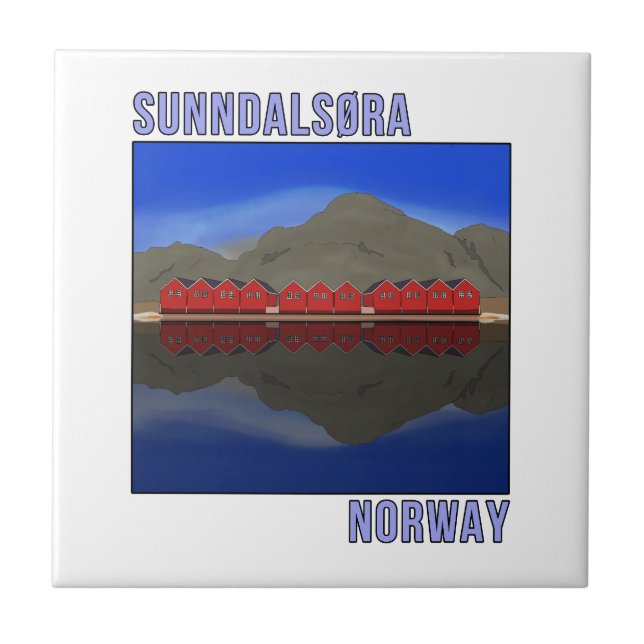 Sunndalsora Norge Scandinavian Kakelplatta (Framsidan)
