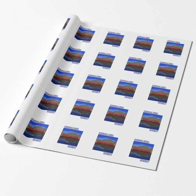 Sunndalsora Norge Scandinavian Presentpapper (Utrullad)