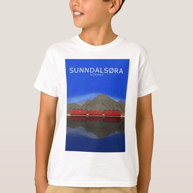 Sunndalsøra Norge T Shirt (Framsida)