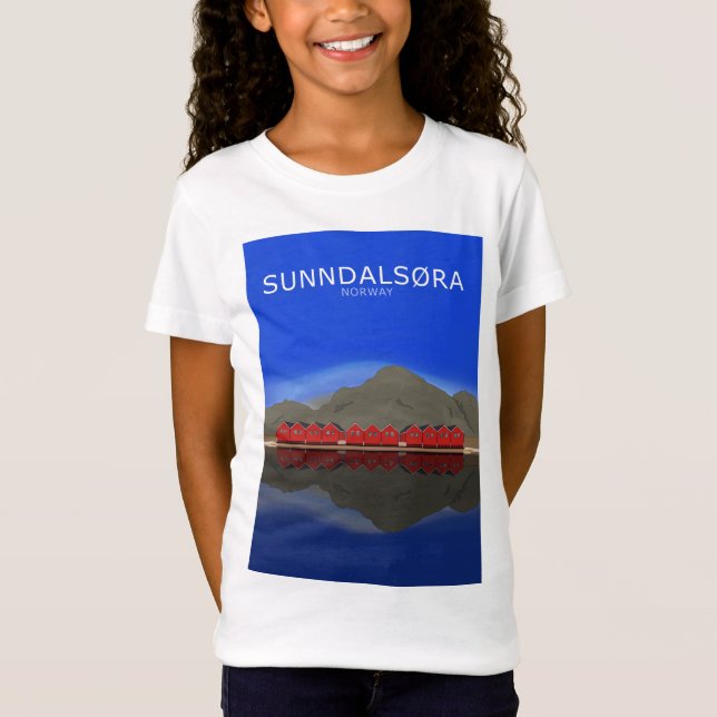 Sunndalsøra Norge T Shirt (Framsida)