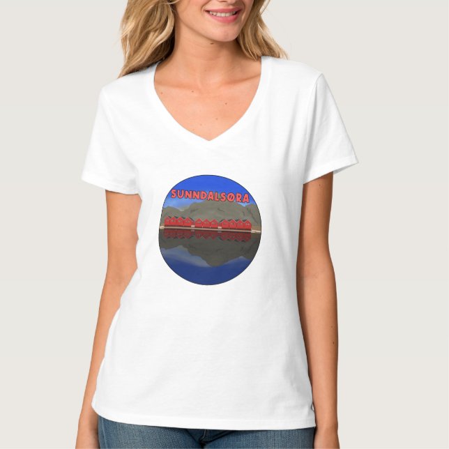 Sunndalsøra Norge T Shirt (Framsida)
