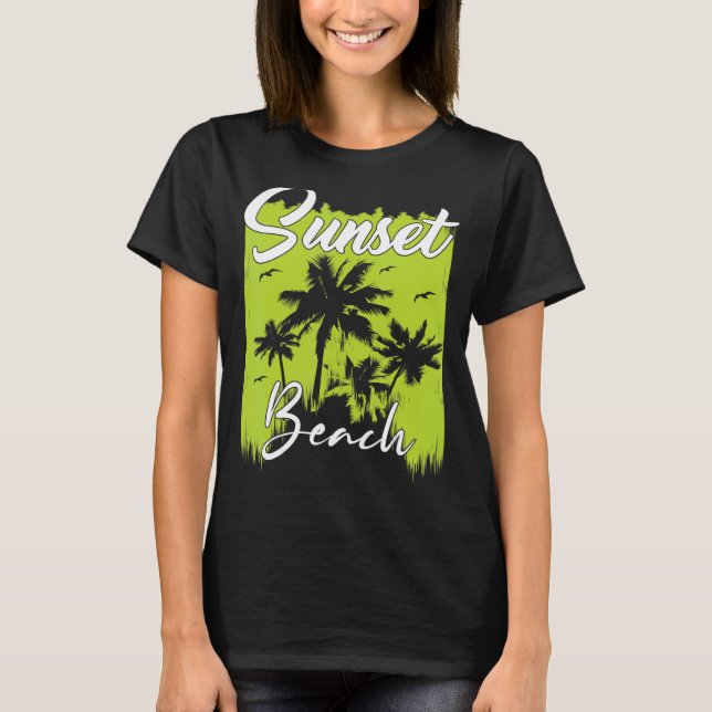Sunnensfack för avacering av persikor t shirt (Framsida)