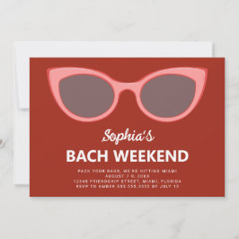 Sunnies Beach Bachelorette Helg Inbjudningar
