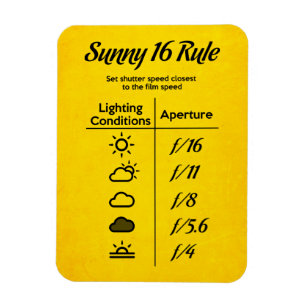 Sunny 16-regel magnet