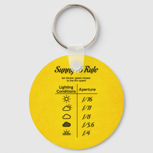 Sunny 16-regel nyckelring